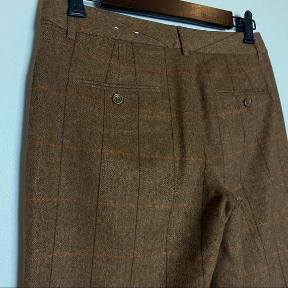 Express Design Studio Editor Windowpane Herringbone Wool Blend Pants - Picture 7 of 10